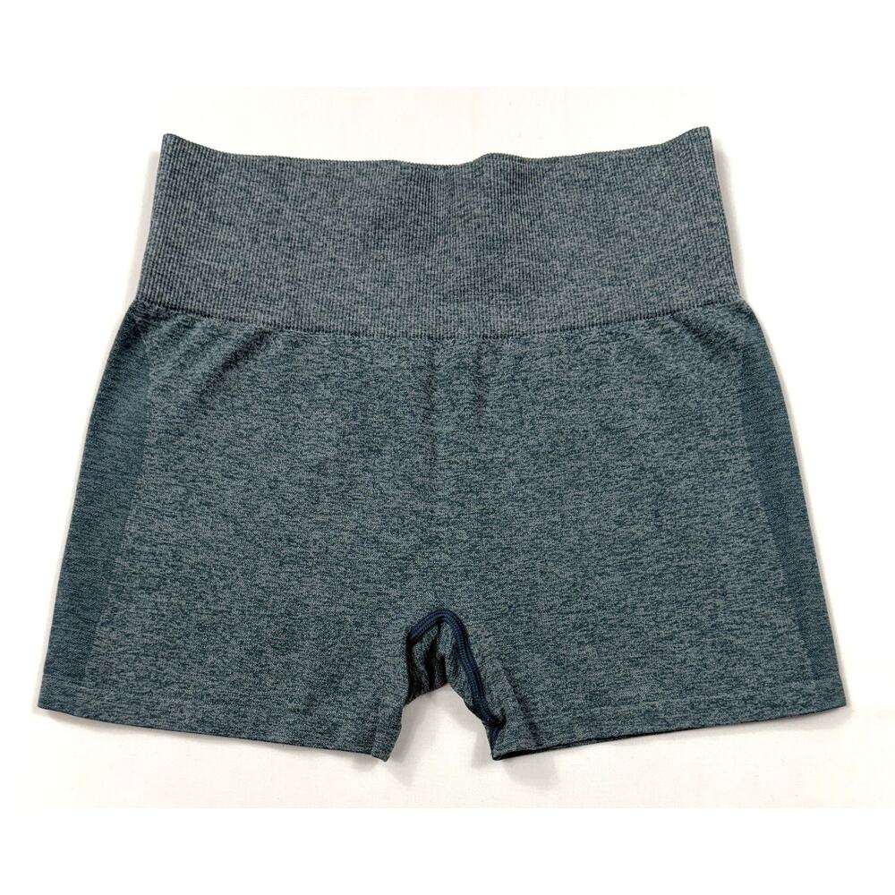 Victoria's Secret PINK high-waist teal green Sz S seamless biker shorts. - Picture 2 of 8